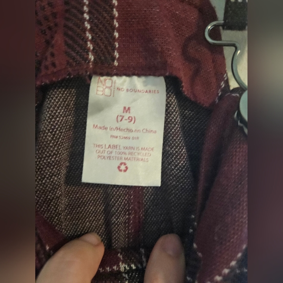 Plaid Coveralls Dress - Picture 2 of 2